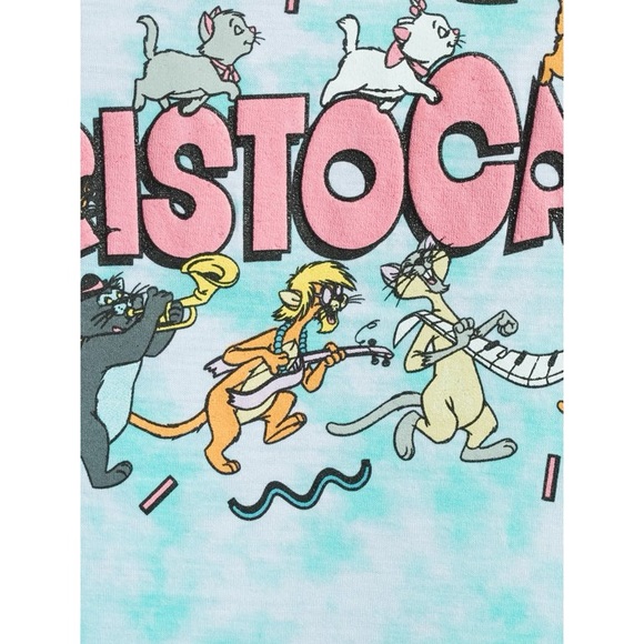 Disney Aristocats Multi Mint Blot Juniors' Graphic T-Shirt Size XS - Picture 6 of 10